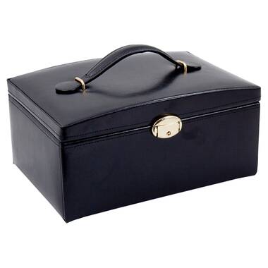 Rowling leather jewellery box travel case on sale and lock zg245